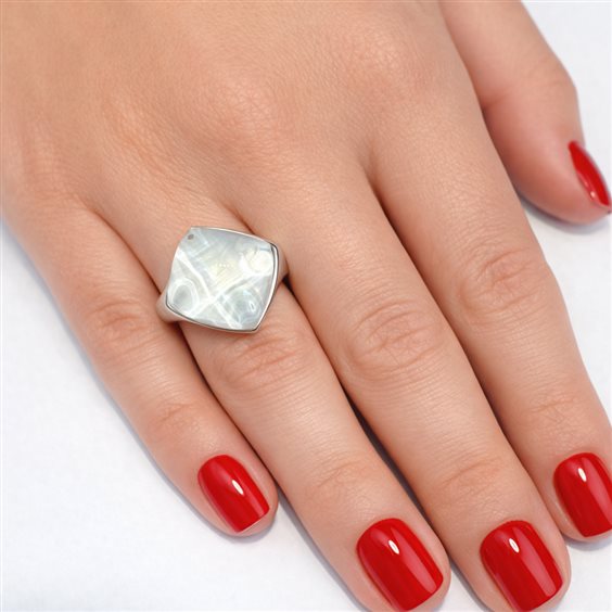 Anello Marcello Pane Donna 2022 in Argento ANGM 620-BIANCO - ANGM 620-BIANCO